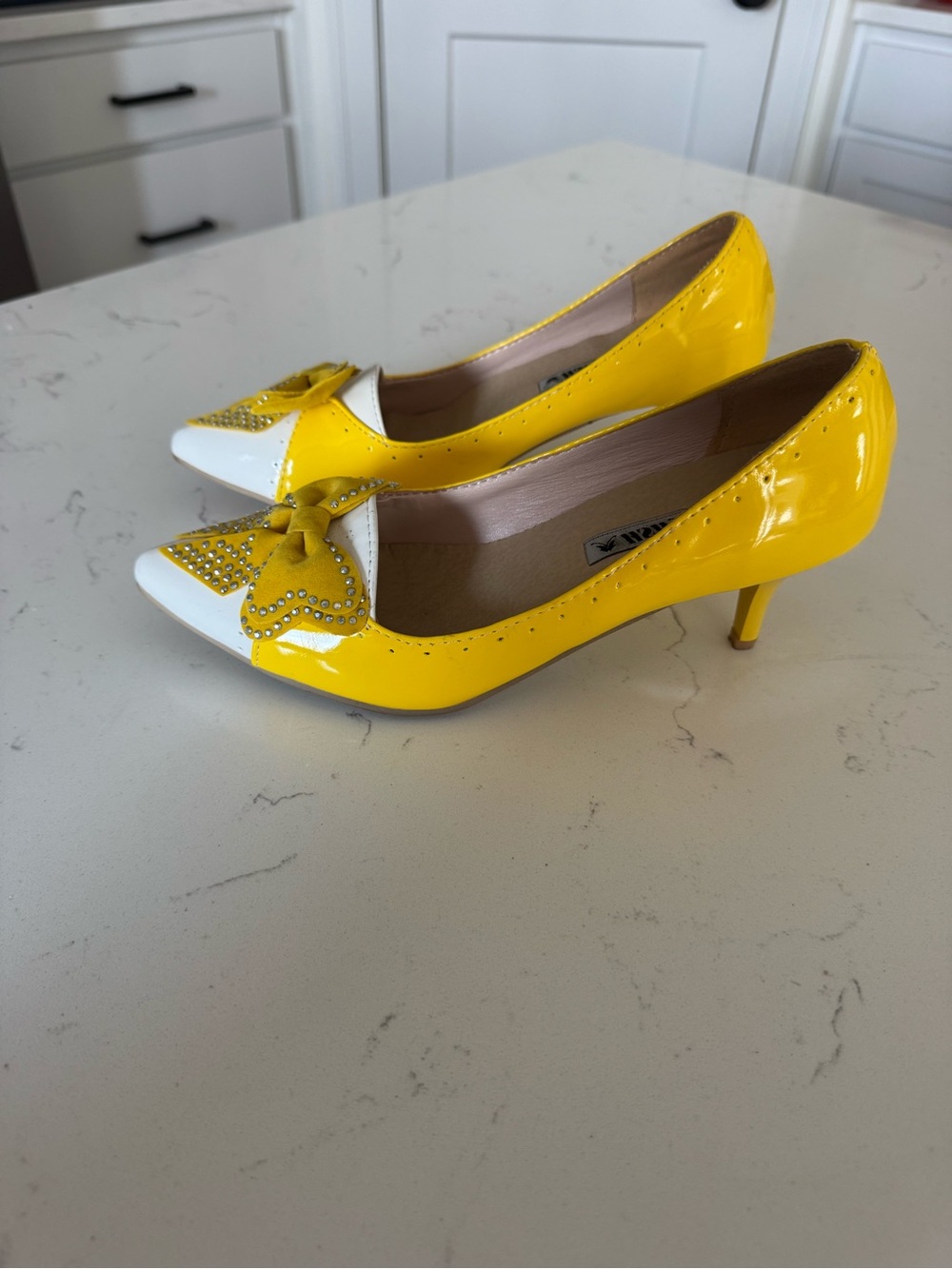 Womens Stilettos Heels Bowknot Pointed Toe Party Dress Pumps Shoes size 39 8-8.5 - Picture 2 of 8